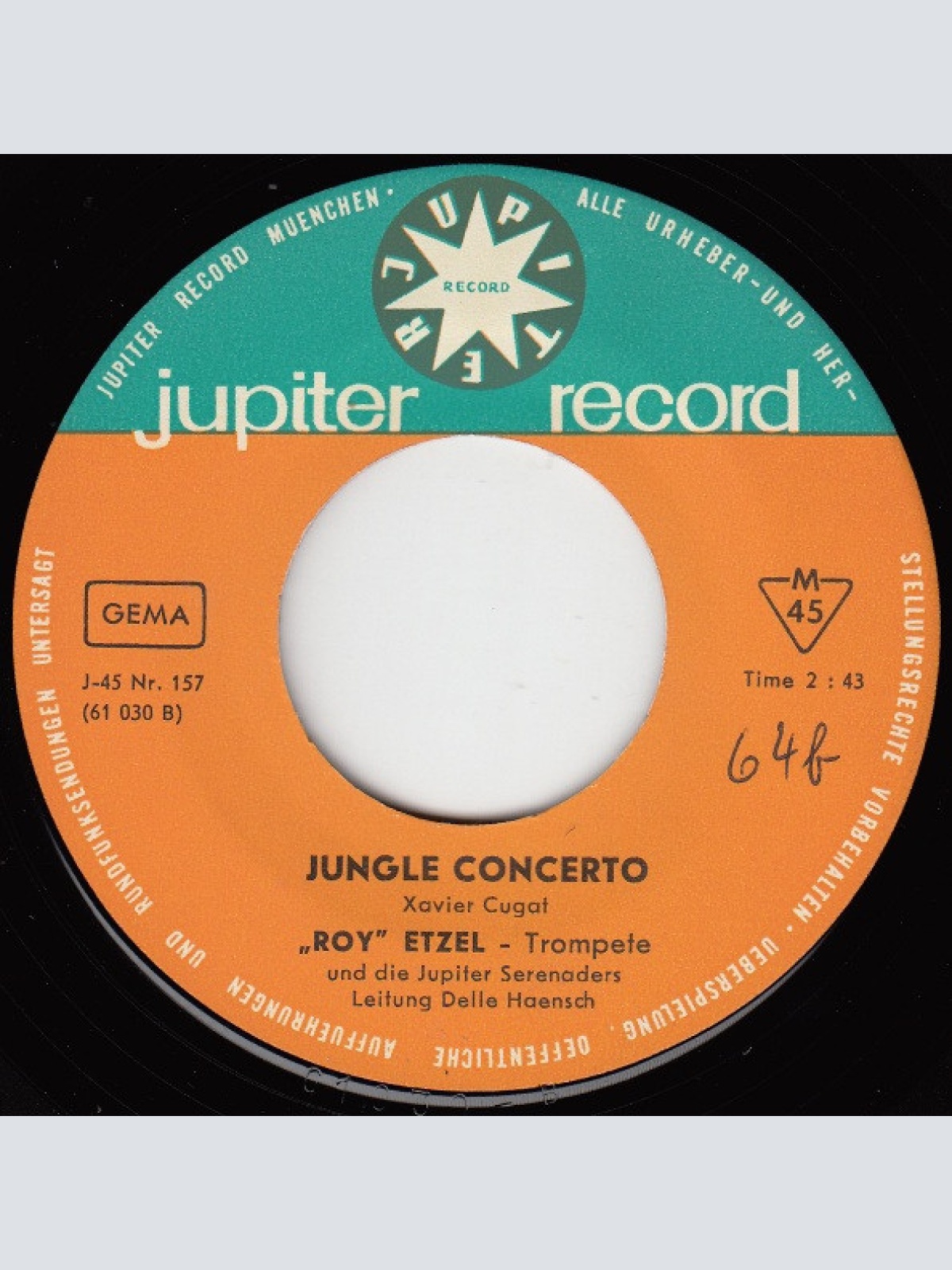 Vinyl / Roy Etzel Und  Die Jupiter Serenaders - Jungle Concerto