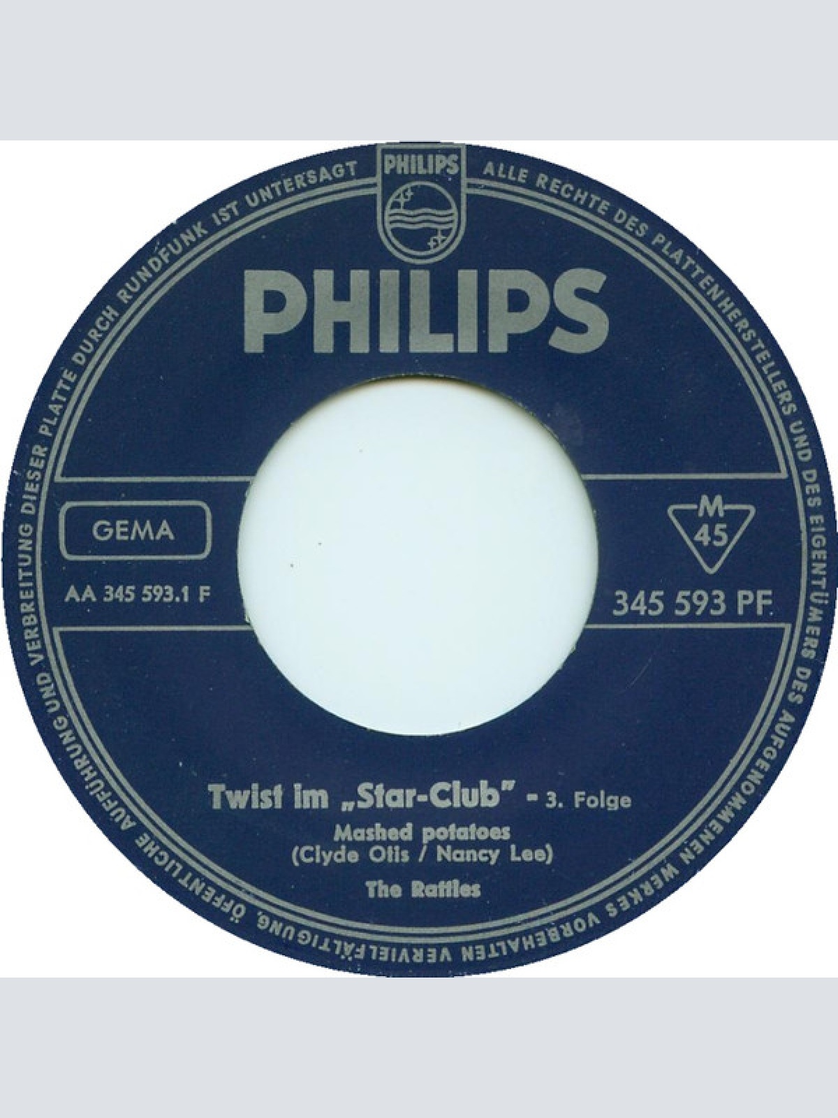 Vinyl / The Rattles - Mashed Potatoes / Hello