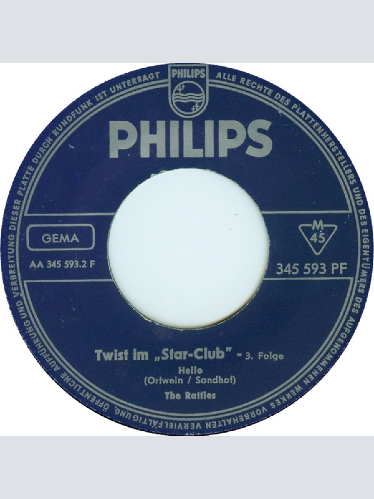 Vinyl / The Rattles - Mashed Potatoes / Hello