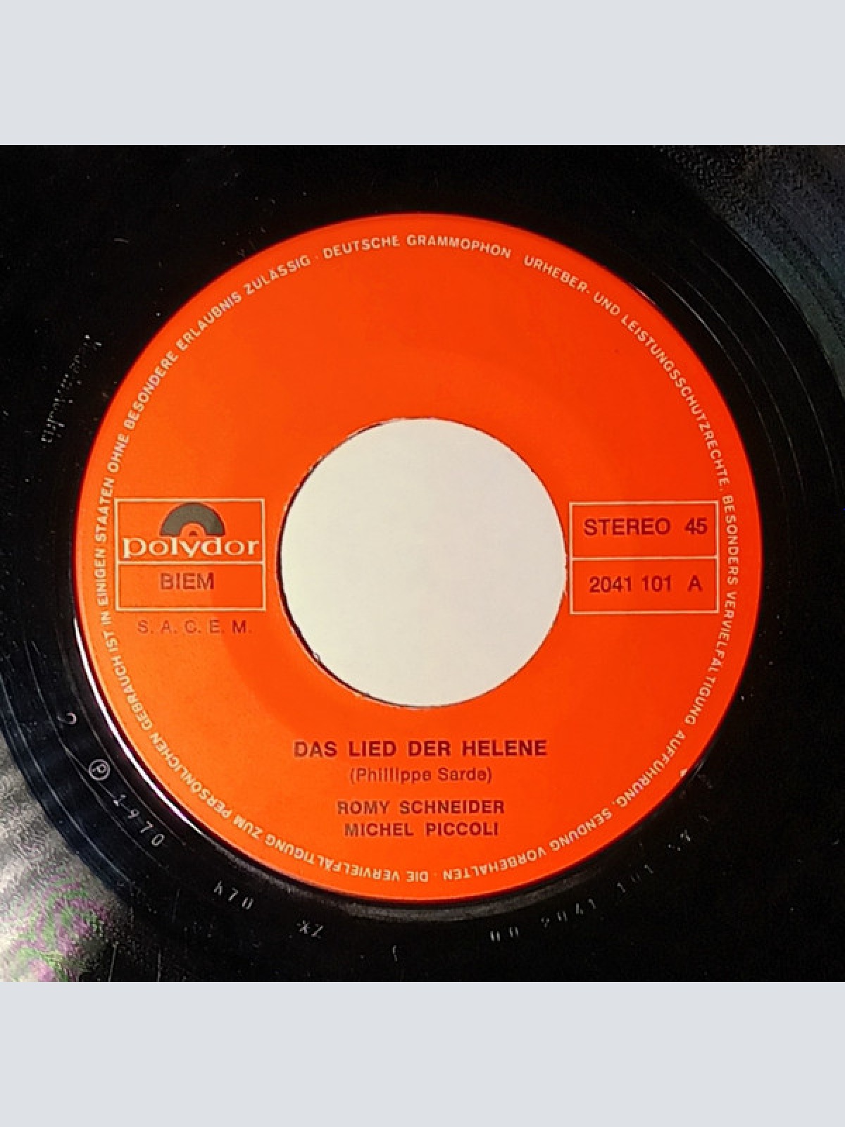 Vinyl / Romy Schneider, Michel Piccoli, Philippe Sarde - Das Lied Der Helene / Les Choses De La Vie