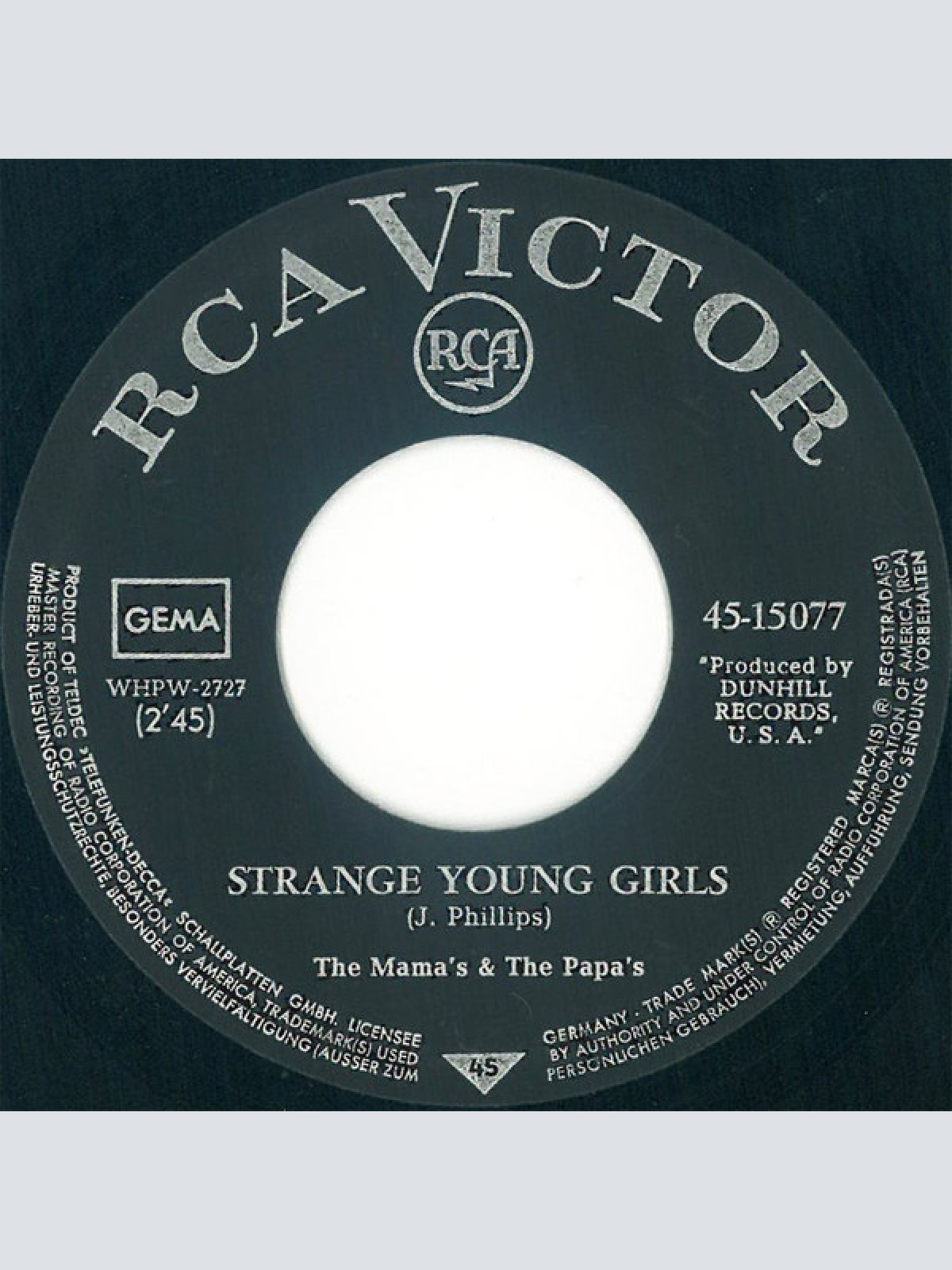 Vinyl / The Mamas & The Papas - For The Love Of Ivy / Strange Young Girls