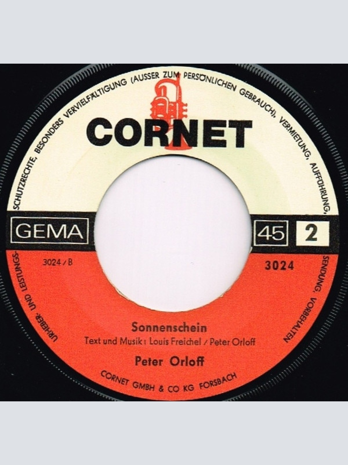 Vinyl / Peter Orloff - Es Ist Nie Zu Spät