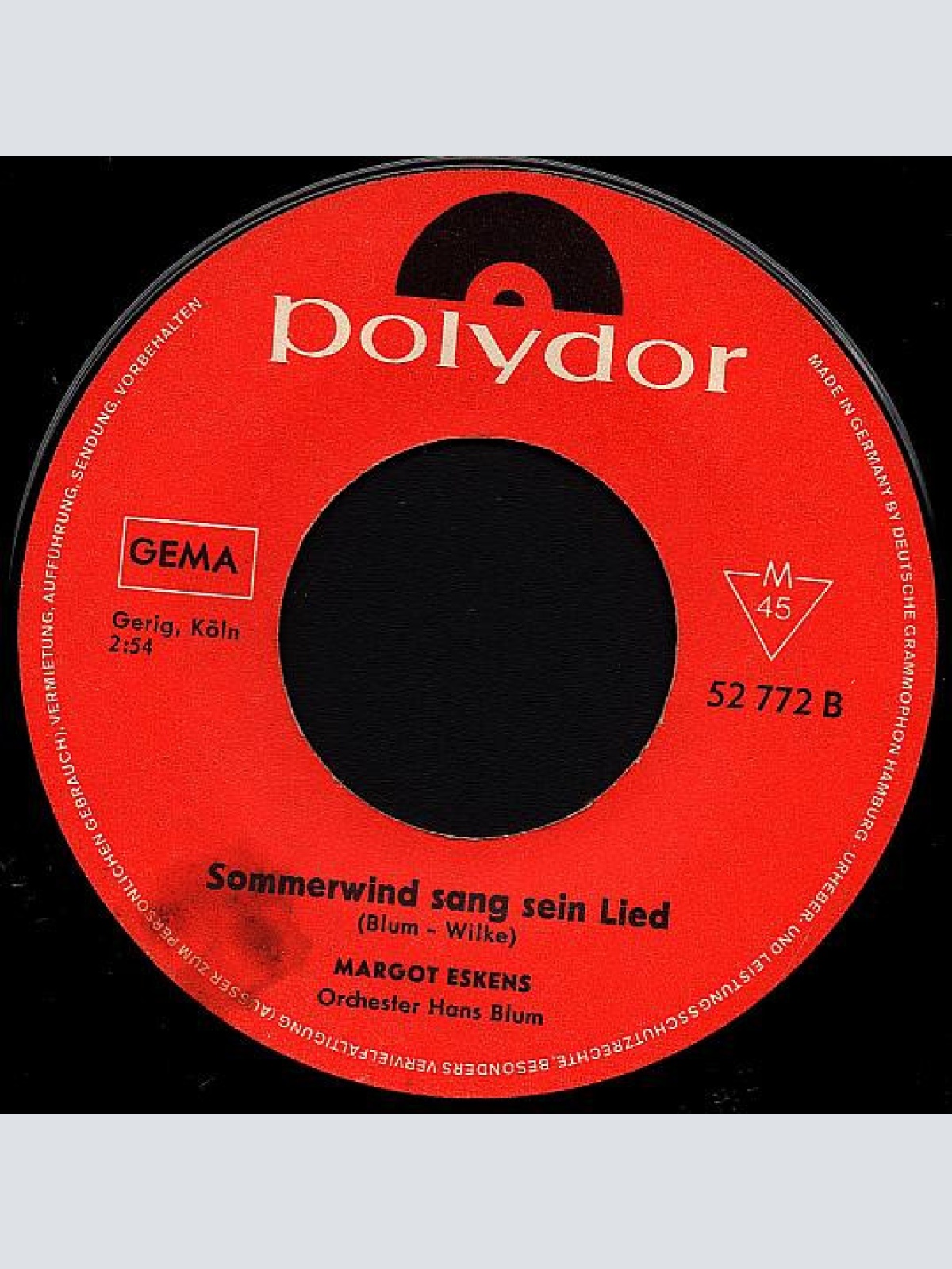 Vinyl / Margot Eskens - Die Jugend Hört Nicht Mit 18 Auf