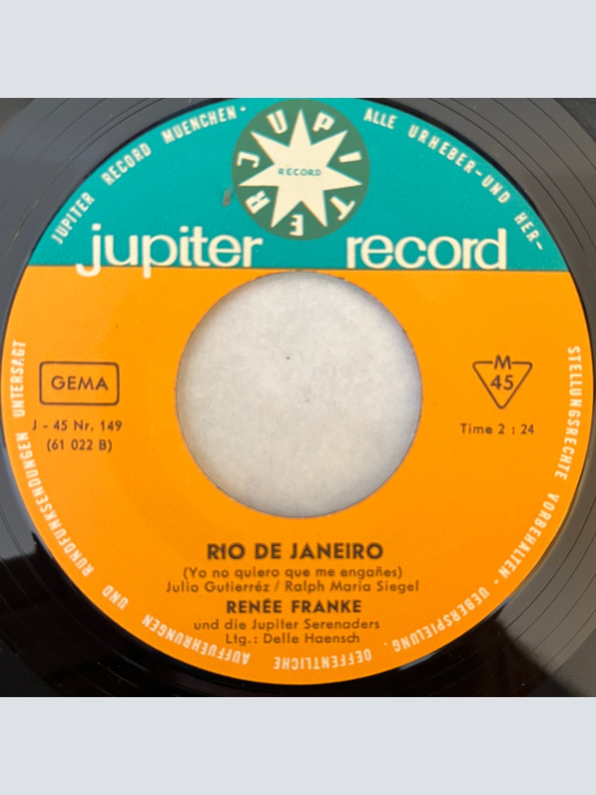 Vinyl / Renée Franke Und Die Jupiter Serenaders LTG. Delle Haensch - La Charanga / Rio De Janeiro