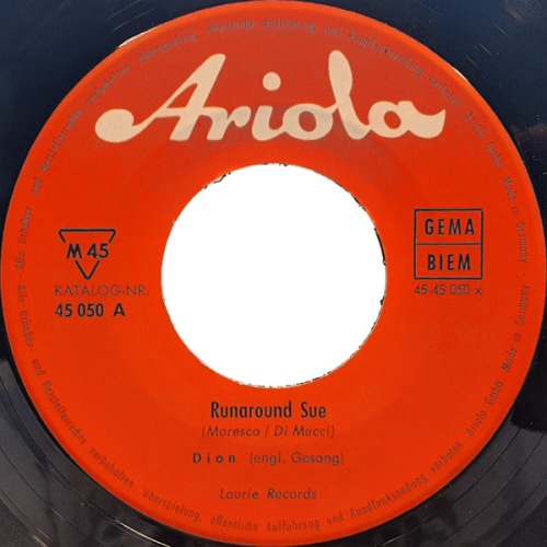 Vinyl / Dion (3) - Runaround Sue / Runaway Girl