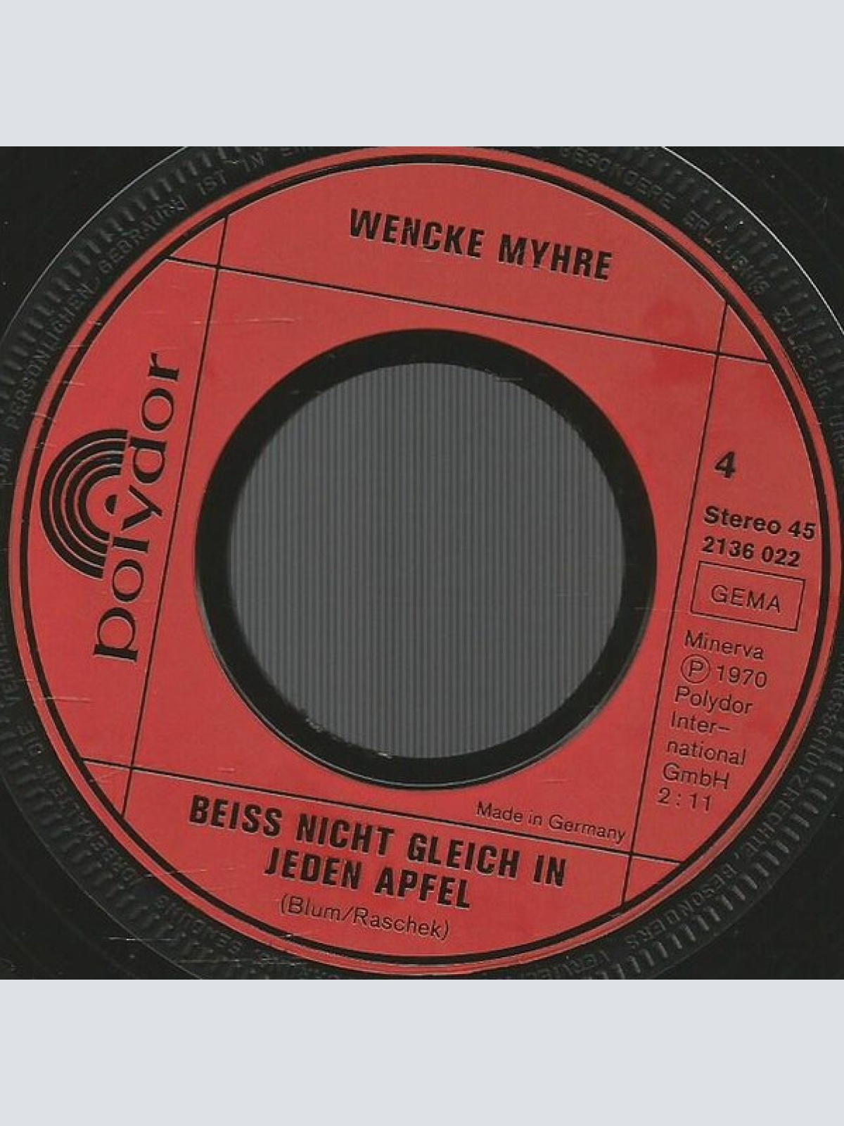 Vinyl / Wencke Myhre - Die Grossen Vier Von Wencke Myhre