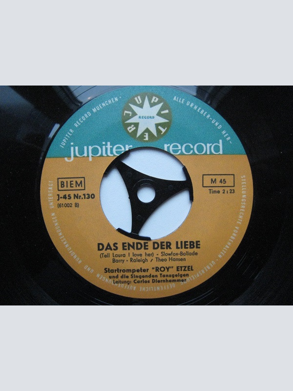 Vinyl / "Roy" Etzel* Mit Den Singenden Tanzgeigen* - Ein Schiff Wird Kommen / Das Ende Der Liebe