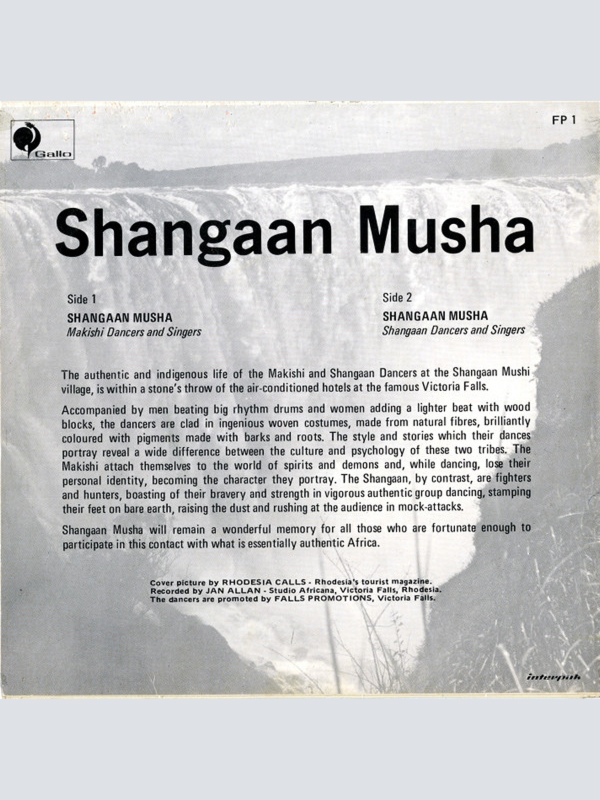 Vinyl / Makishi Dancers And Singers  /  Shangaan Dancers And Singers - Shangaan Musha