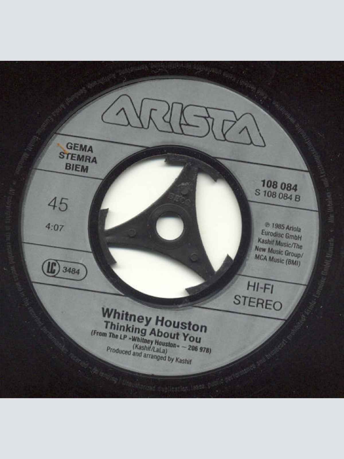 Vinyl / Whitney Houston - Greatest Love Of All