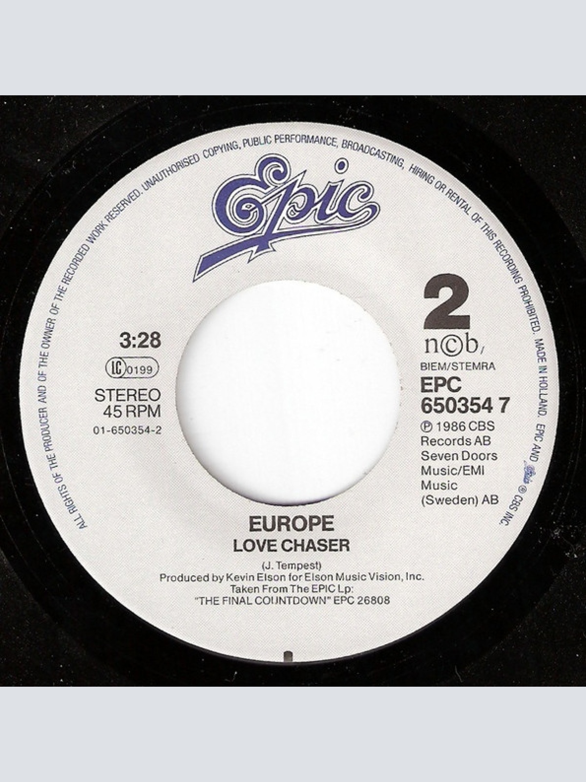 Vinyl / Europe (2) - Carrie