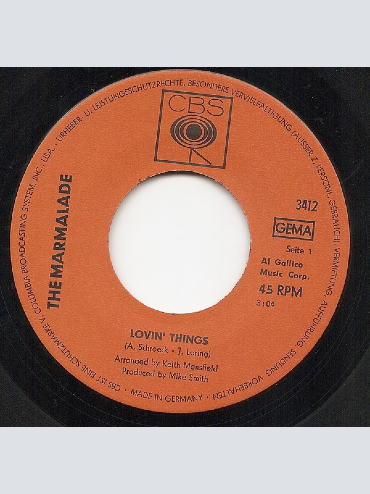 Vinyl / The Marmalade - Lovin' Things