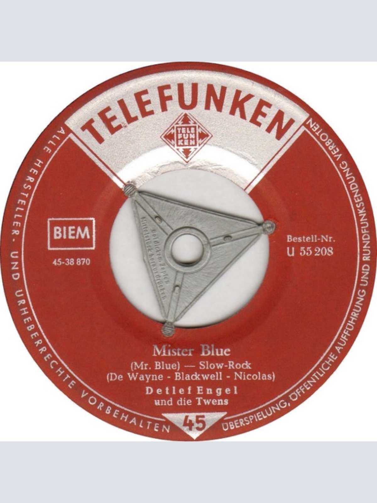 Vinyl / Detlef Engel - Mister Blue / Junges Glück