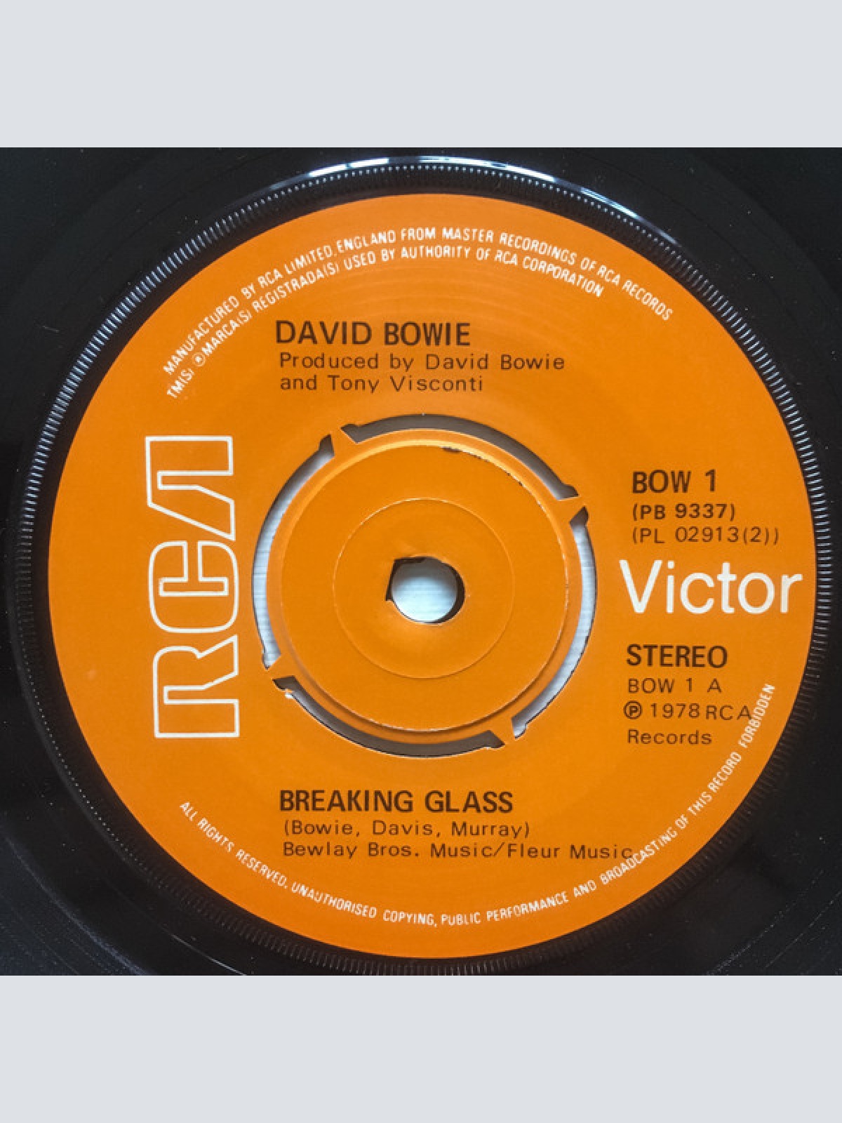 Vinyl / David Bowie - Breaking Glass