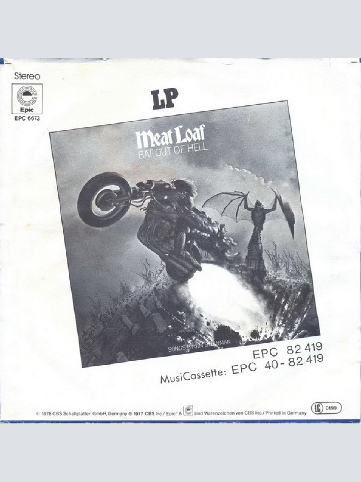 Vinyl / Meat Loaf - Paradise By The Dashboard Light