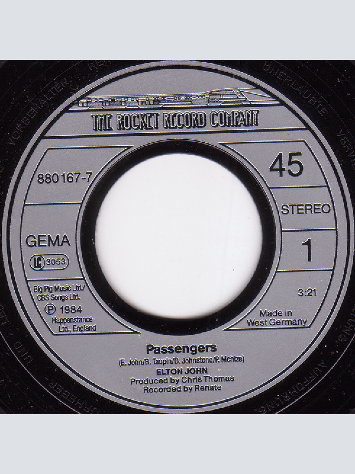 Vinyl / Elton John - Passengers