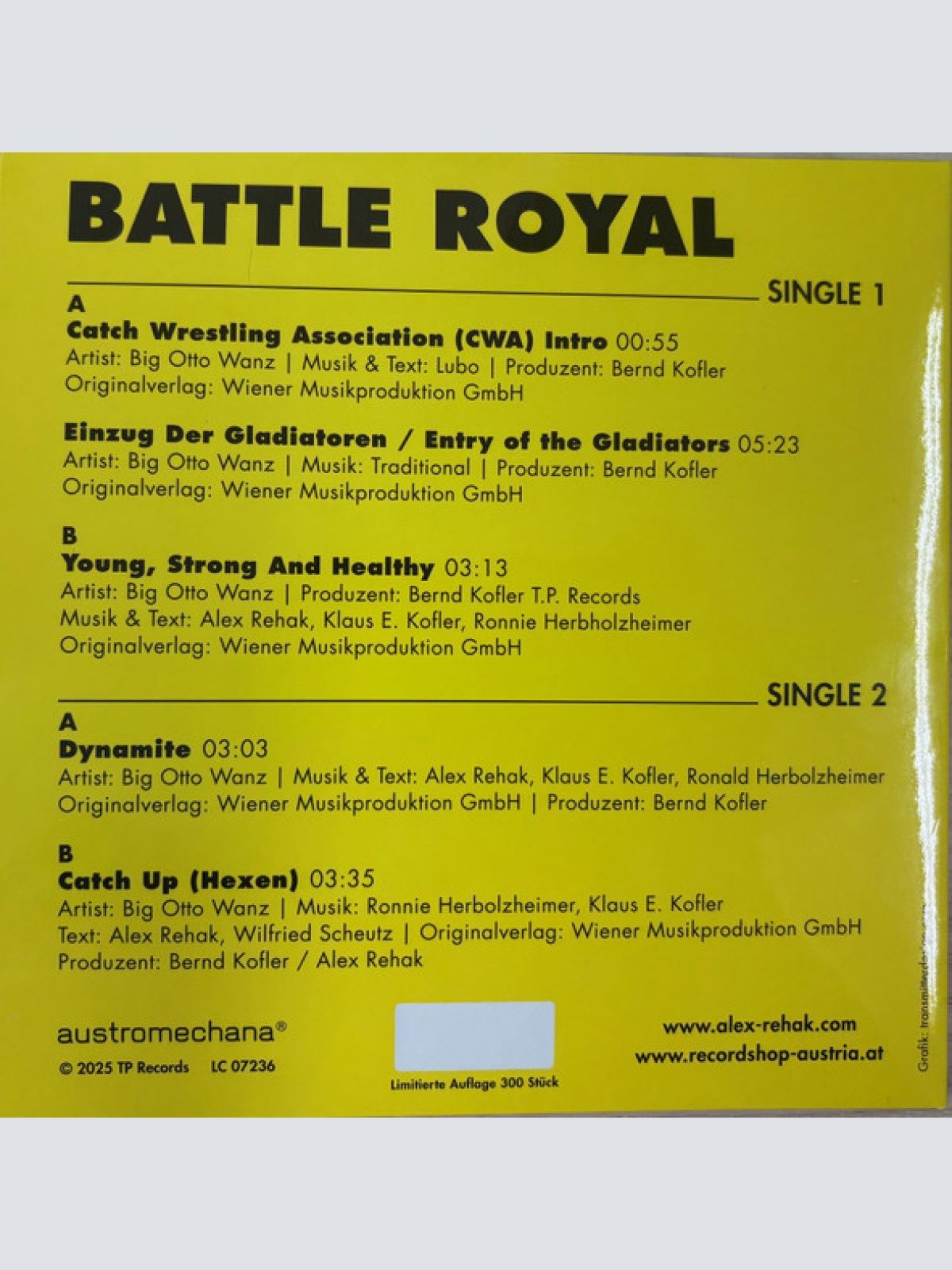 Vinyl / Battle Royal (3) - Young, Strong And Healthy