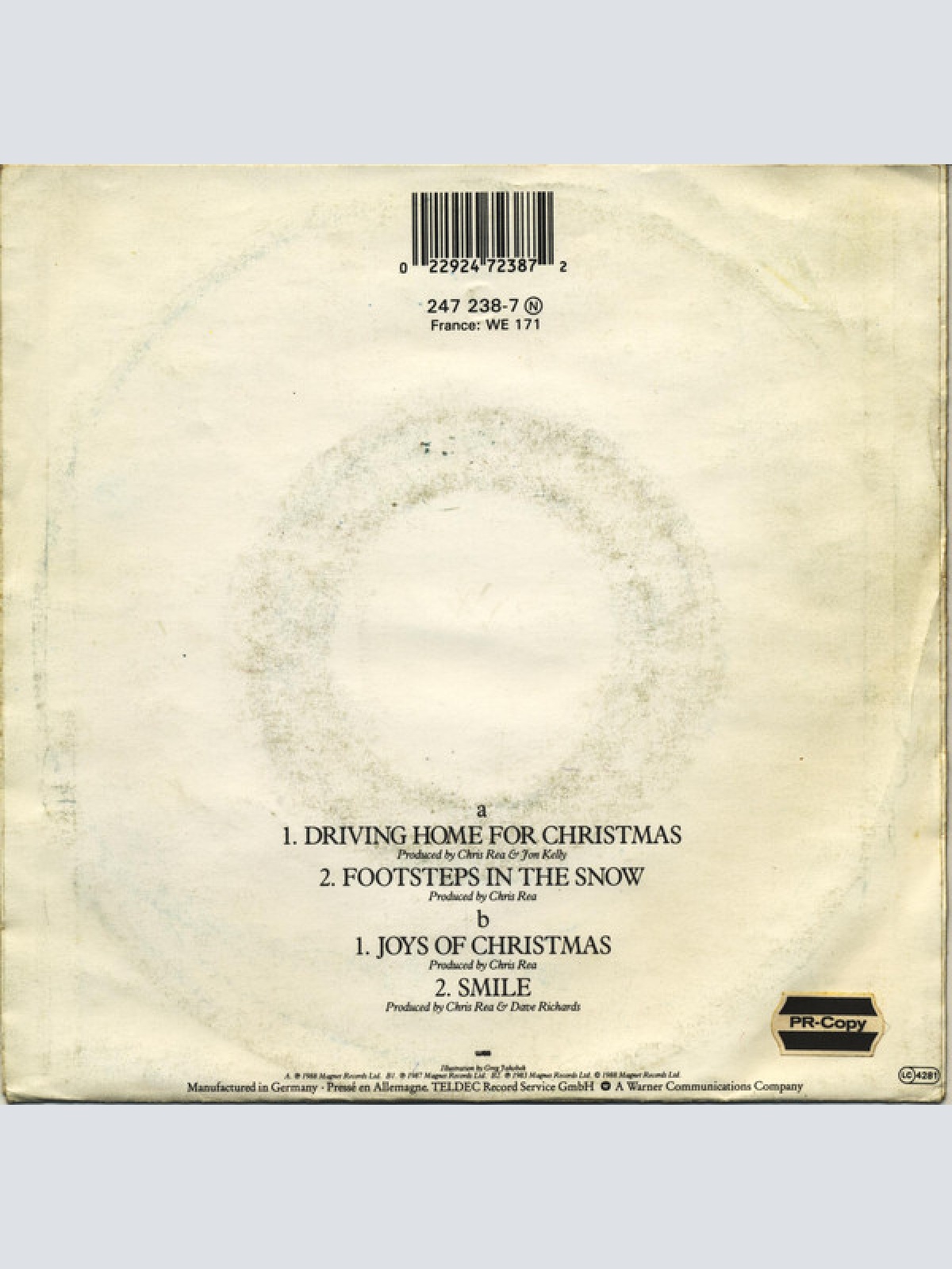 Vinyl / Chris Rea - Driving Home For Christmas The Christmas EP