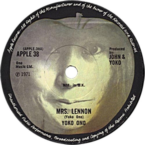 Vinyl / Yoko Ono - Mrs. Lennon