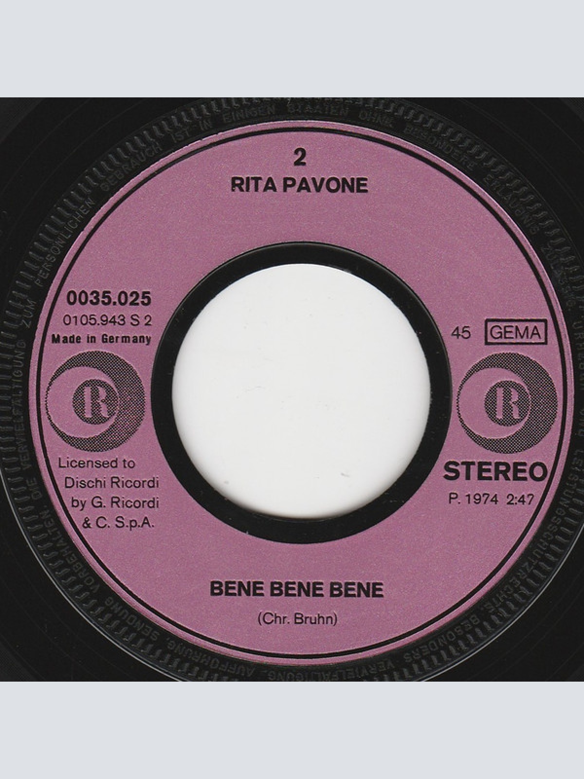 Vinyl / Rita Pavone - Arrivederci Hans