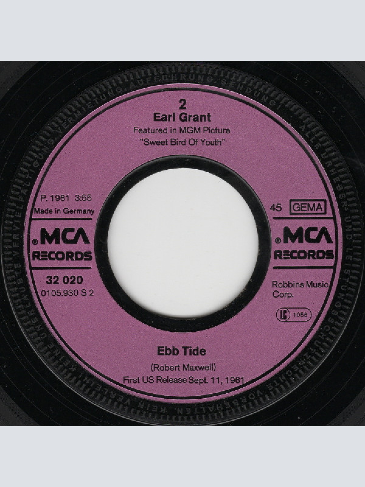 Vinyl / Earl Grant - The End