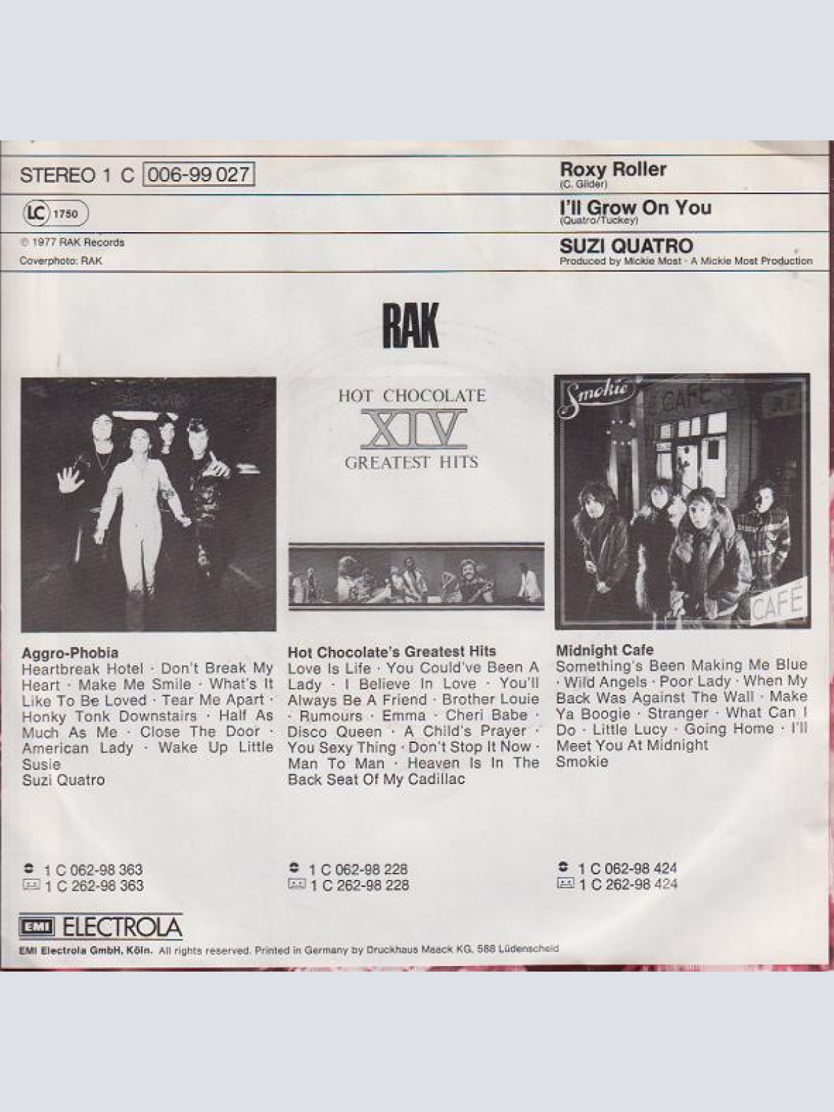 Vinyl / Suzi Quatro - Roxy Roller