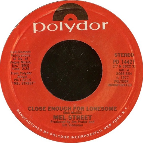 Vinyl / Mel Street - Close Enough For Lonesome