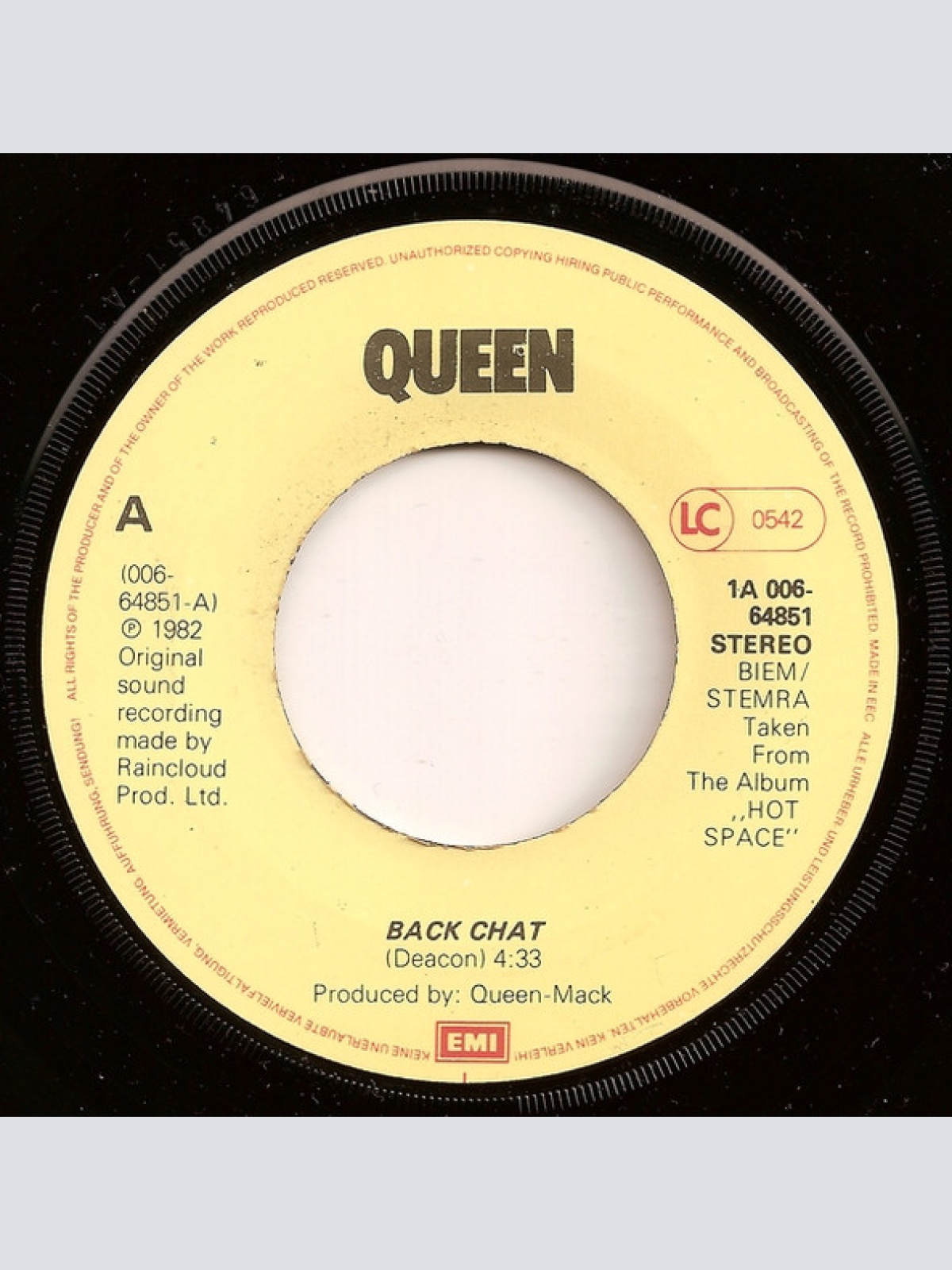 Vinyl / Queen - Back Chat
