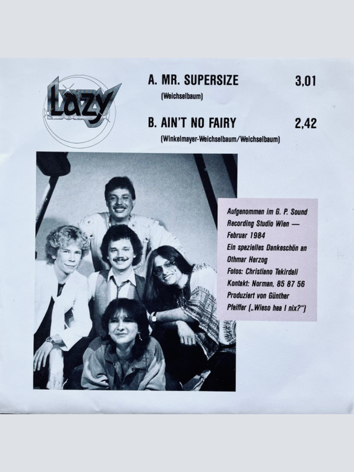 Vinyl / Lazy (45) - Mr. Supersize