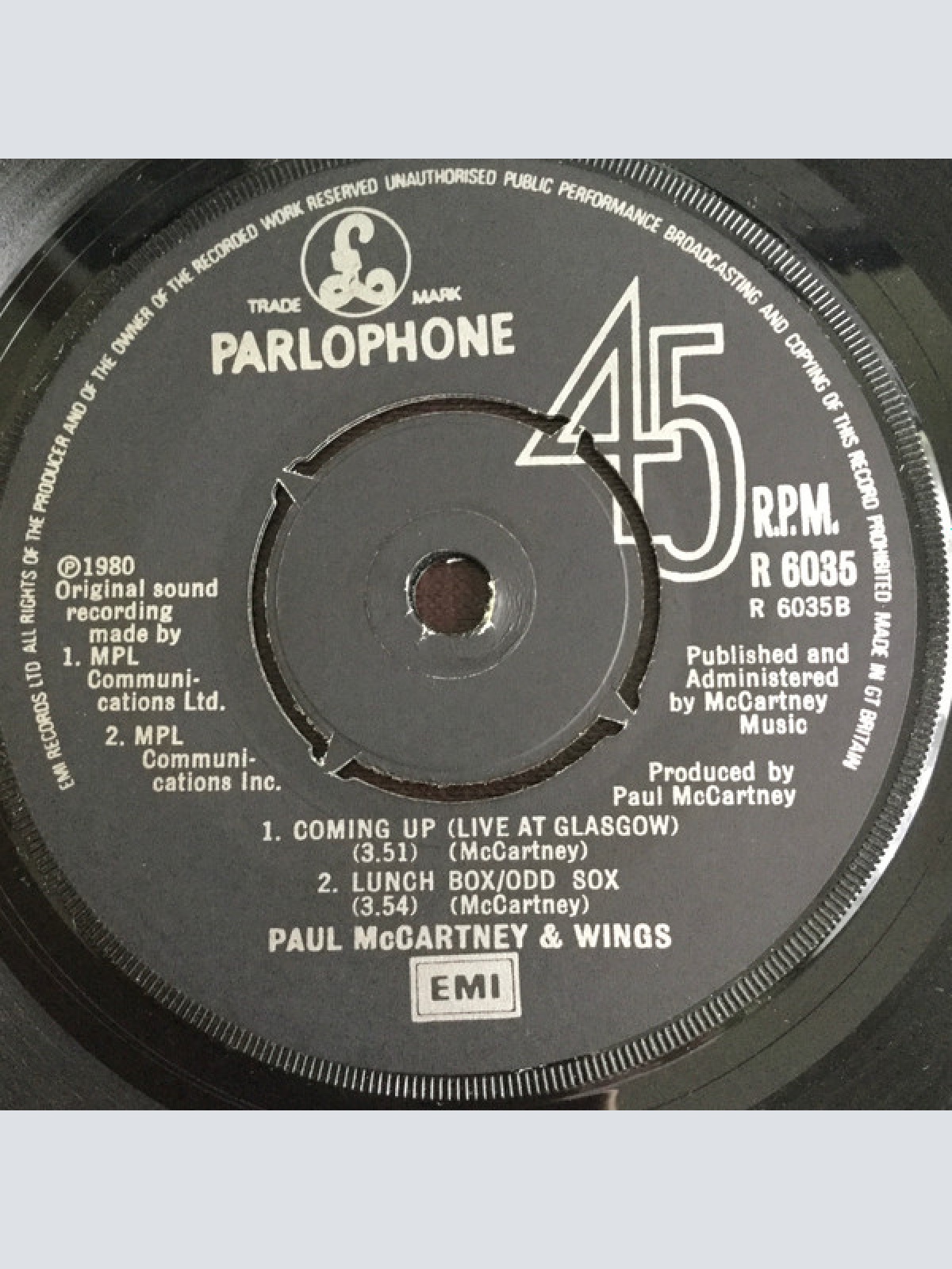 Vinyl / Paul McCartney - Coming Up