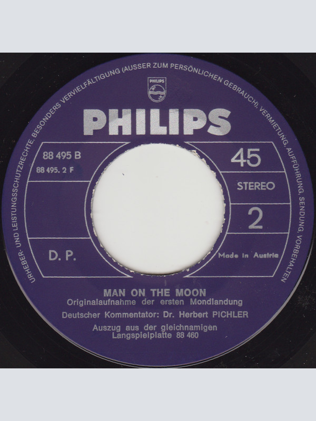 Vinyl / Dr. Herbert Pichler* - Man On The Moon – Der Raumflug Zum Mond