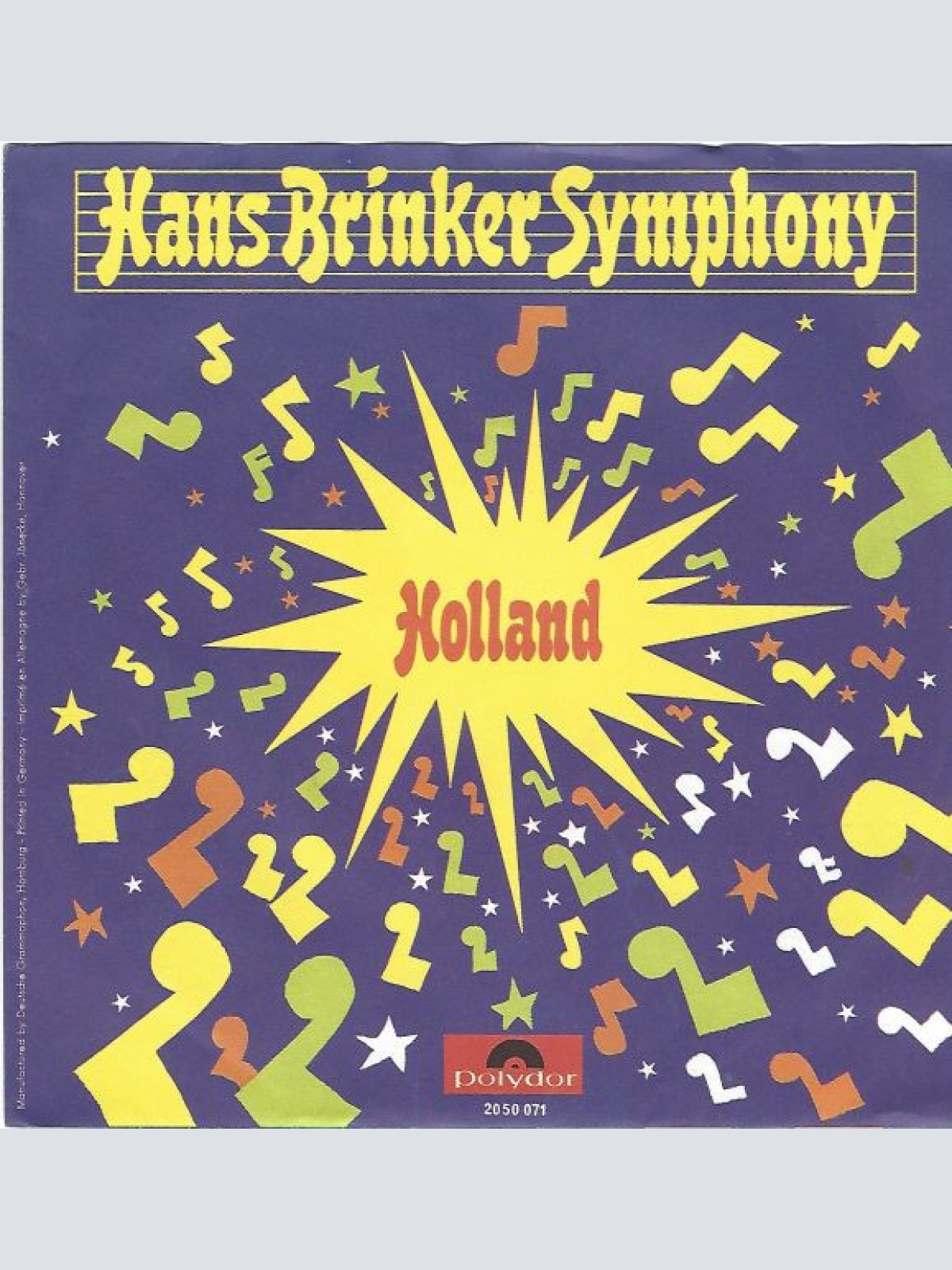 Vinyl / Holland (3) - Hans Brinker Symphony