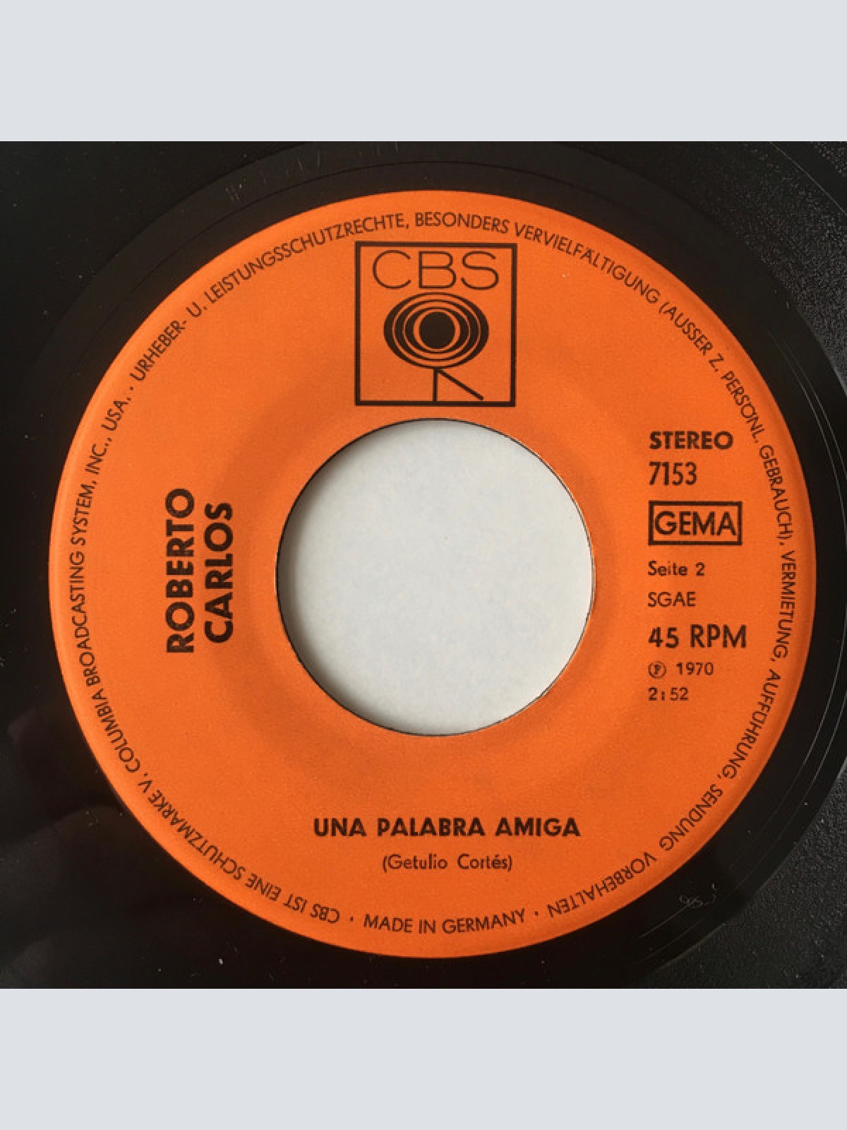 Vinyl / Roberto Carlos - Jesucristo / Una Palabra Amiga