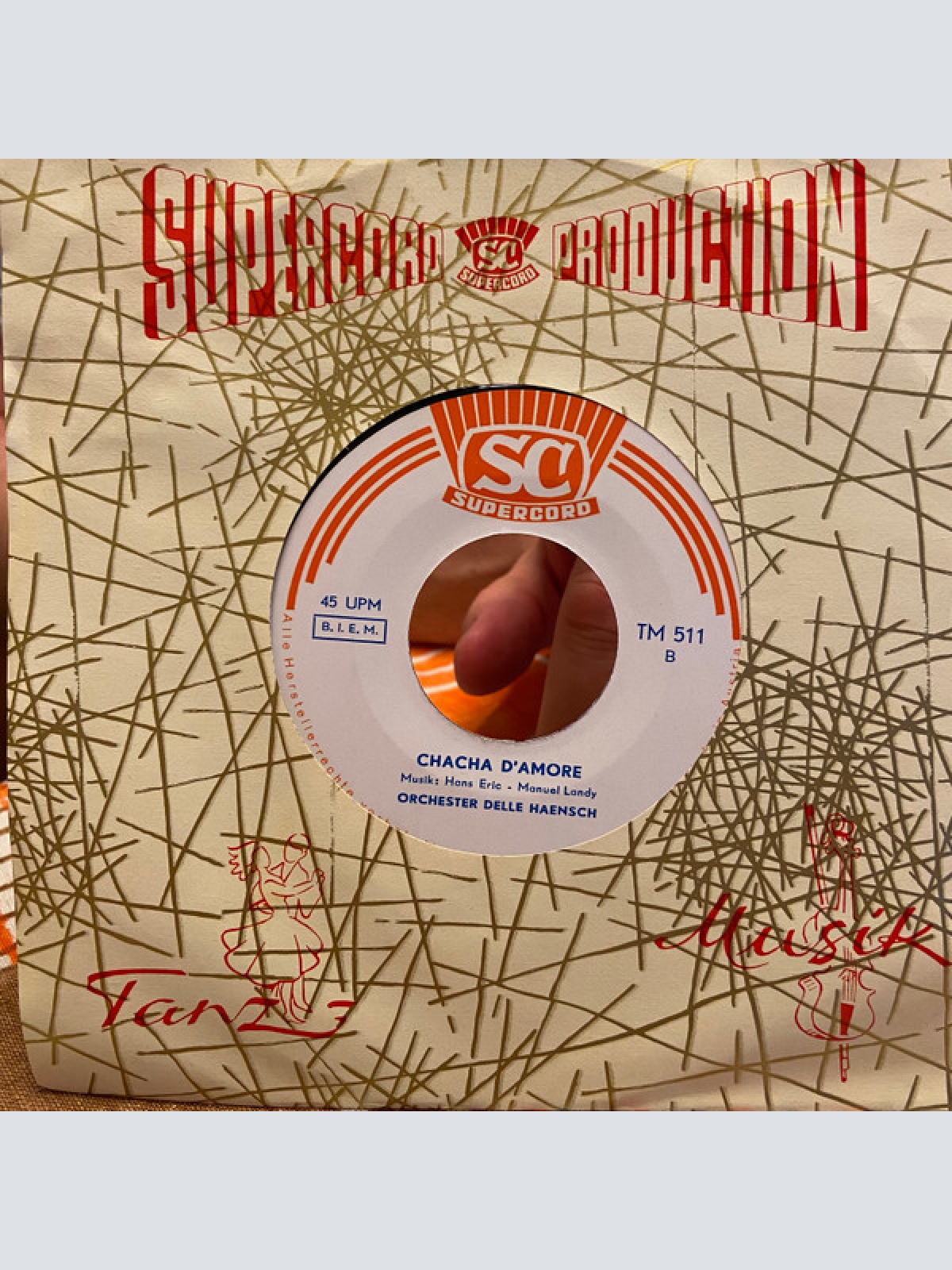 Vinyl / Orchester Delle Haensch - Barbecue-Twist / Chacha D'Amore