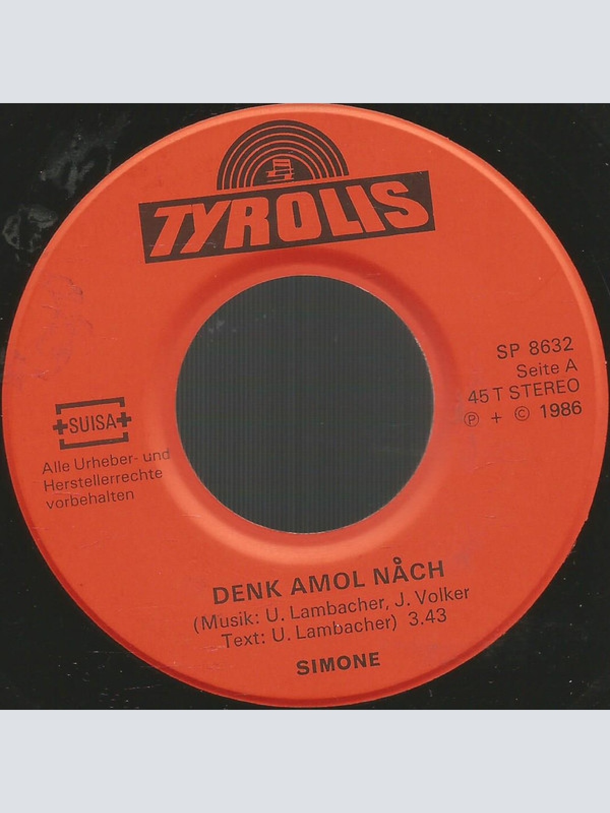 Vinyl / Simone (222) - Denk Amol Nach