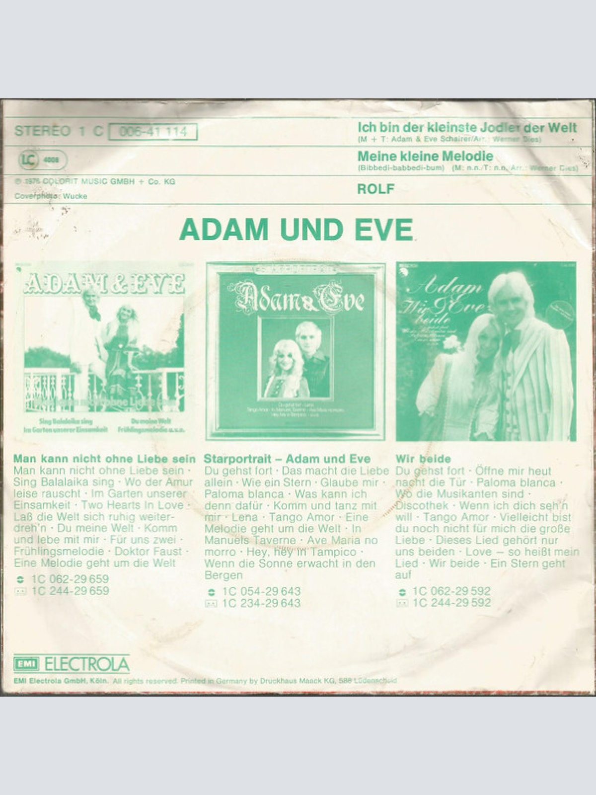 Vinyl / Rolf (17) - Ich Bin Der Kleinste Jodler Der Welt