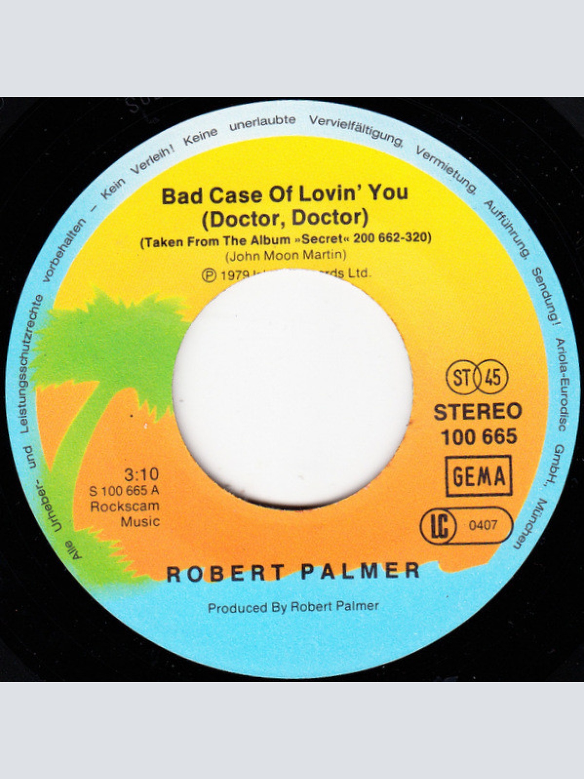 Vinyl / Robert Palmer - Bad Case Of Lovin' You (Doctor, Doctor)