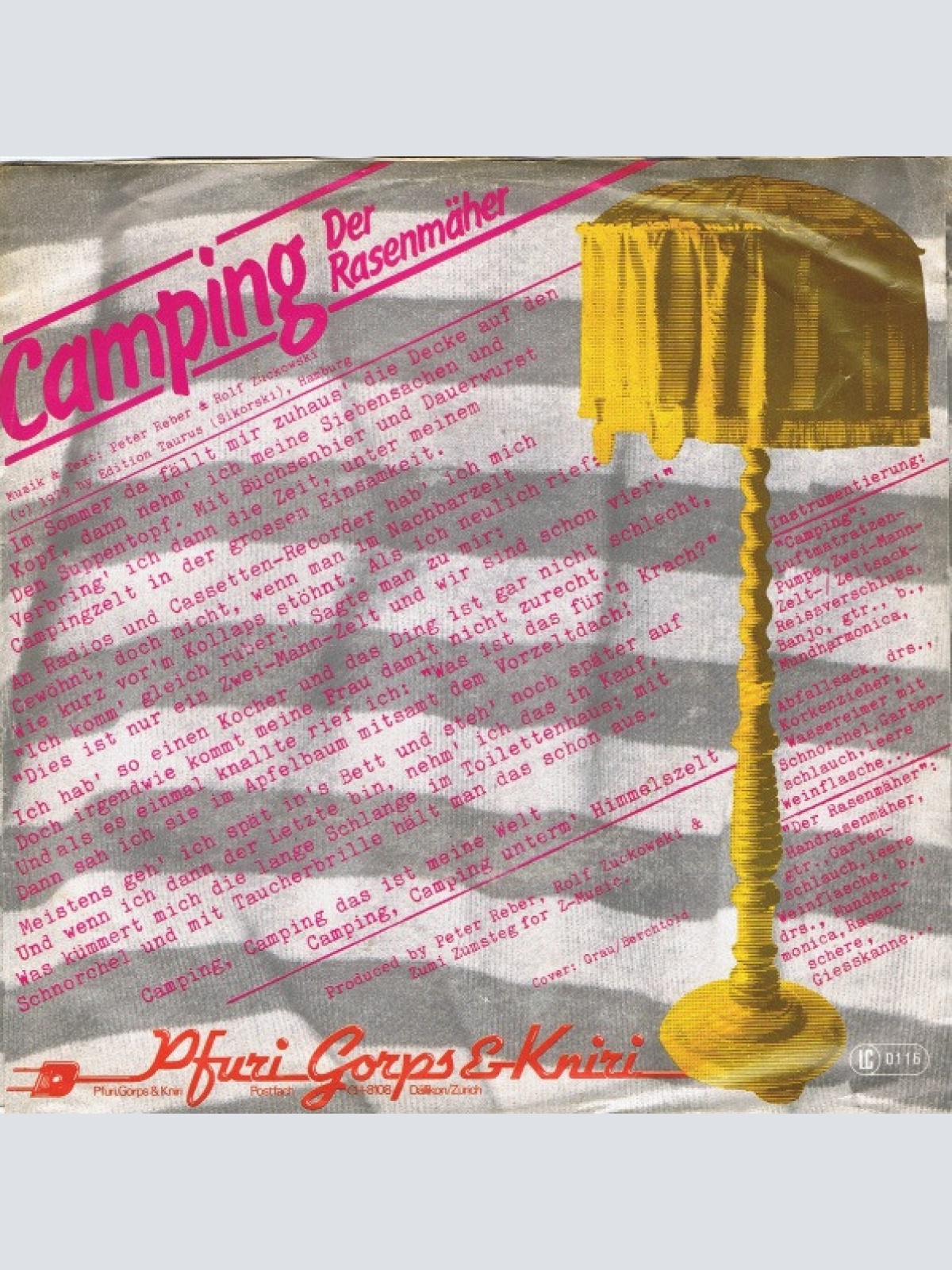 Vinyl / Pfuri, Gorps & Kniri - Camping