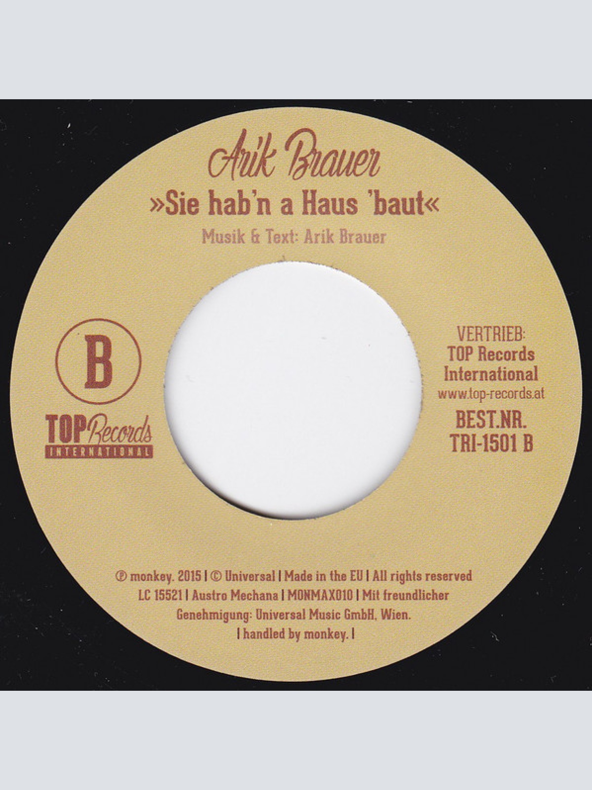 Vinyl / Arik Brauer - Sein Köpferl Im Sand / Sie Hab`n A Haus Baut