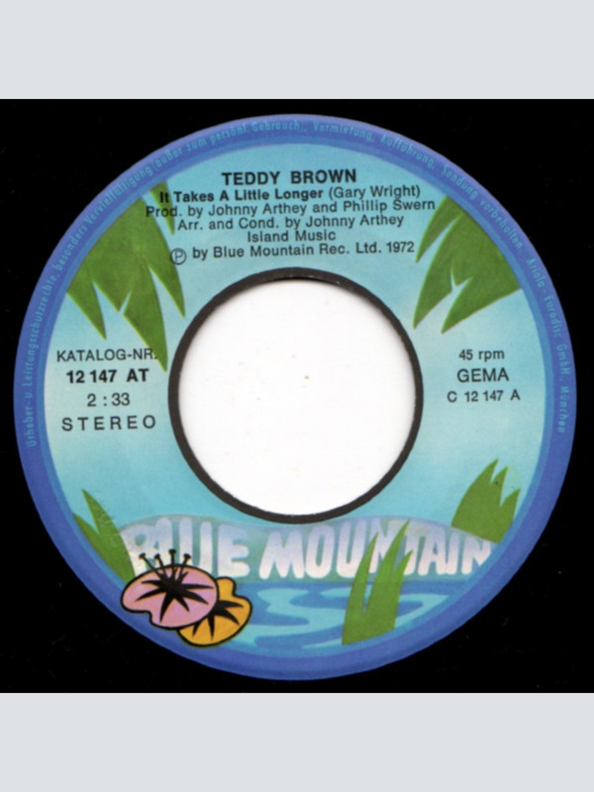 Vinyl / Teddy Brown (3) - It Takes A Little Longer / Little Girl