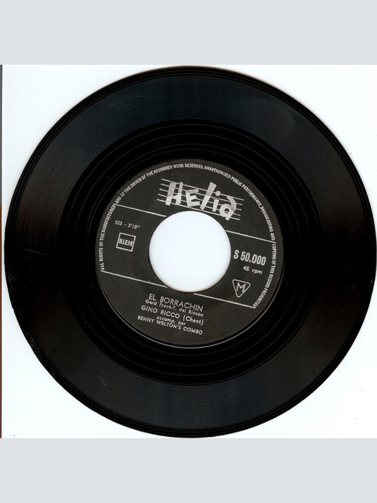 Vinyl / Gino Ricco - El Borrachin