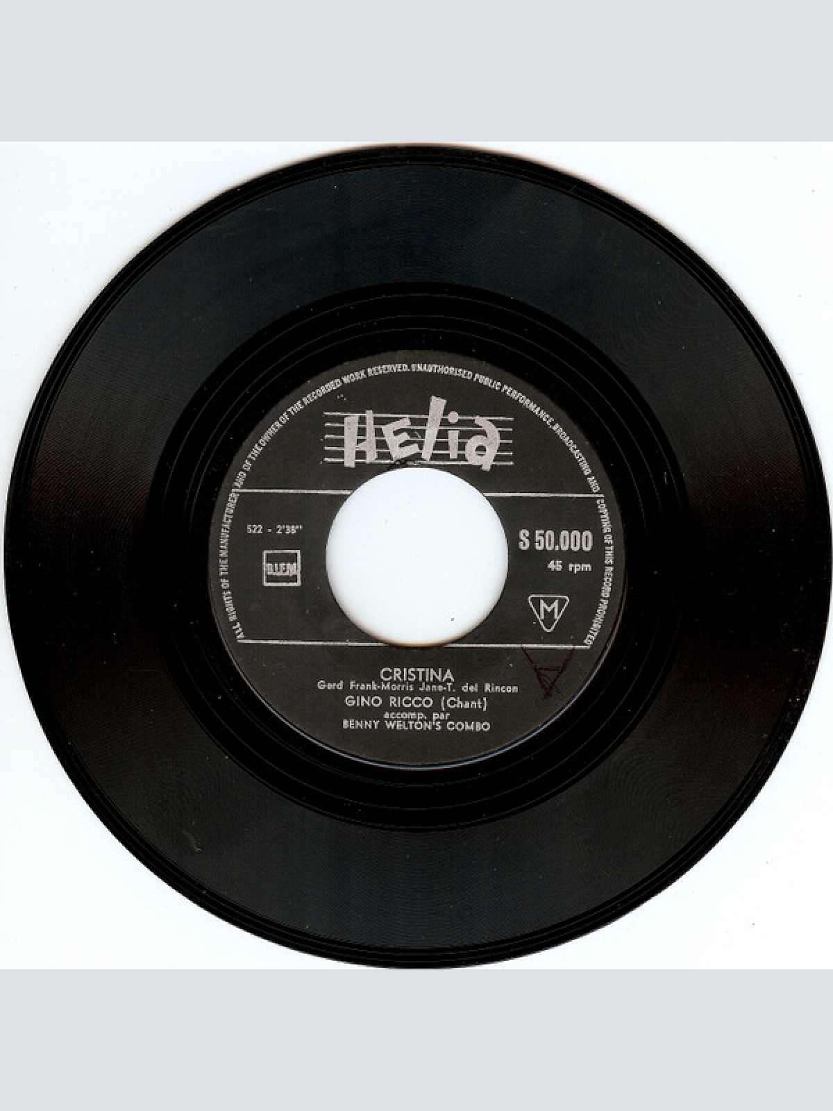 Vinyl / Gino Ricco - El Borrachin