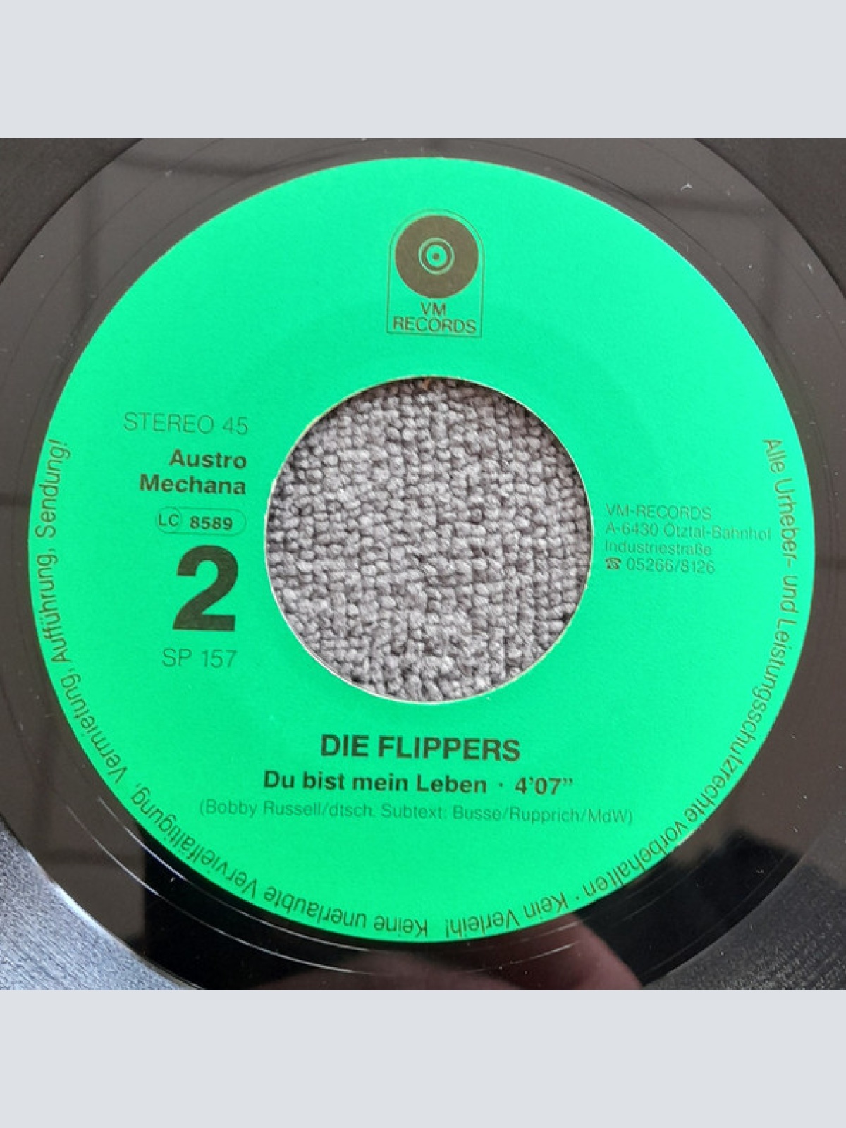 Vinyl / Die Flippers - Je T'Aime Heißt: "Ich Liebe Dich" / Du Bist Mein Leben