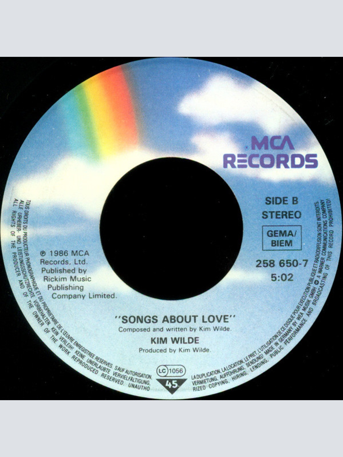 Vinyl / Kim Wilde - Schoolgirl