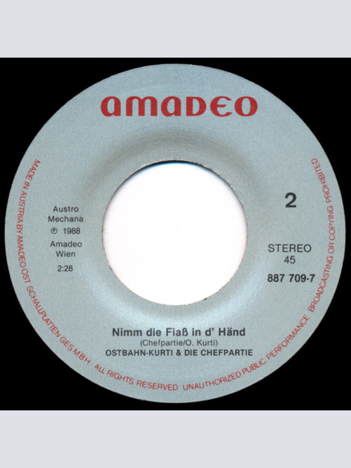 Vinyl / Ostbahn-Kurti & die Chefpartie - I Hea Di Klopfen