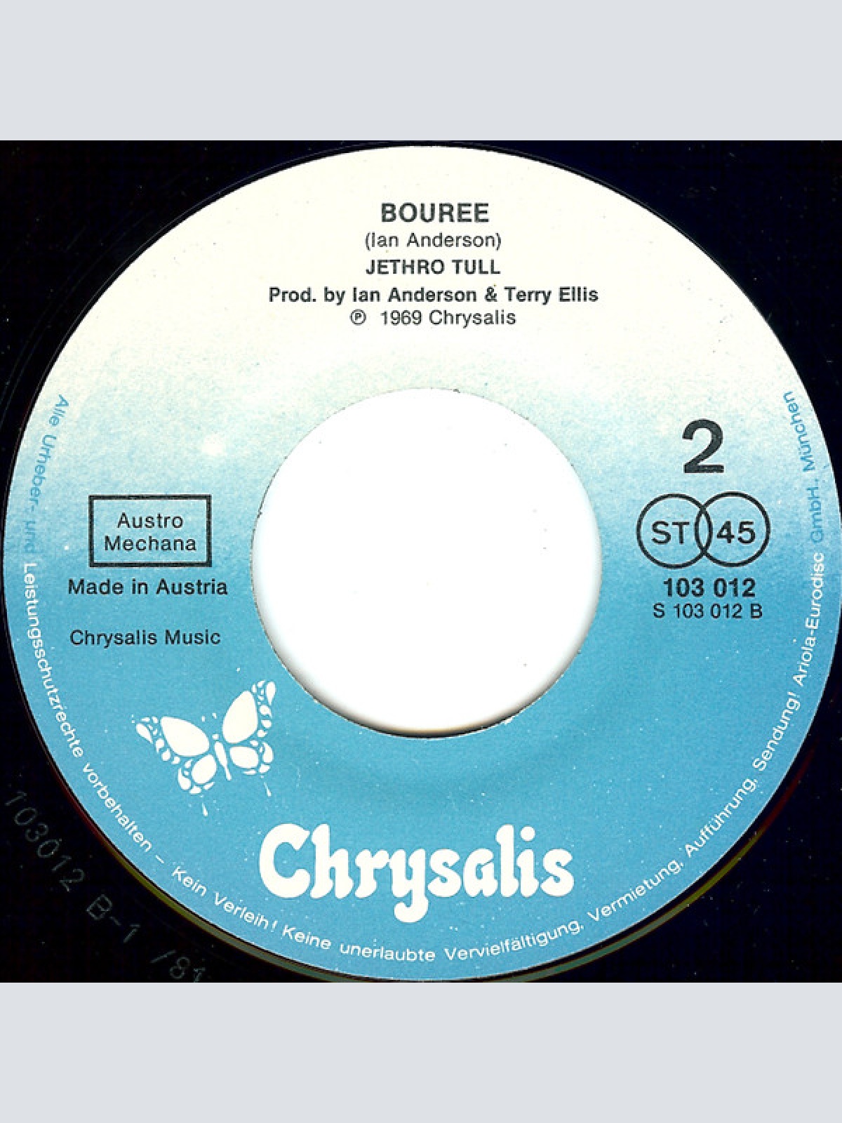 Vinyl / Jethro Tull - Locomotive Breath / Bouree