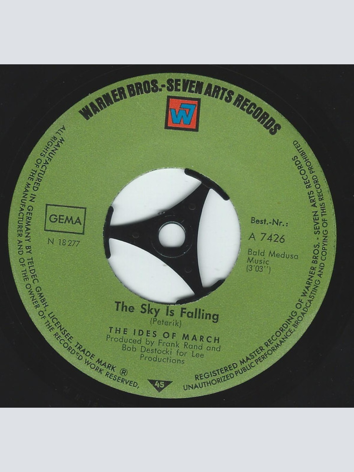 Vinyl / The Ides Of March - Melody / The Sky Is Falling