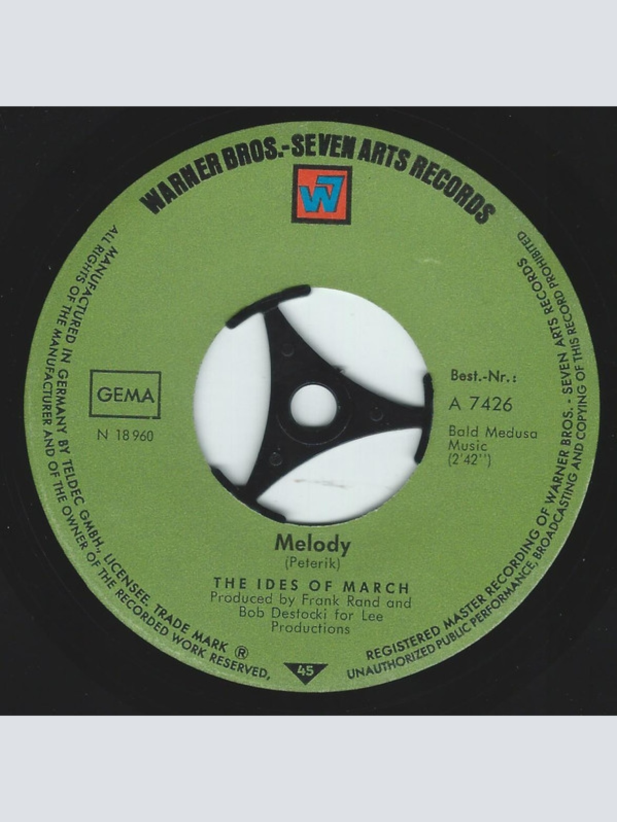 Vinyl / The Ides Of March - Melody / The Sky Is Falling