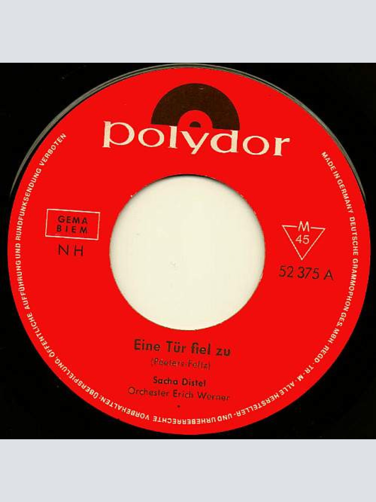 Vinyl / Sacha Distel - Eine Tür Fiel Zu