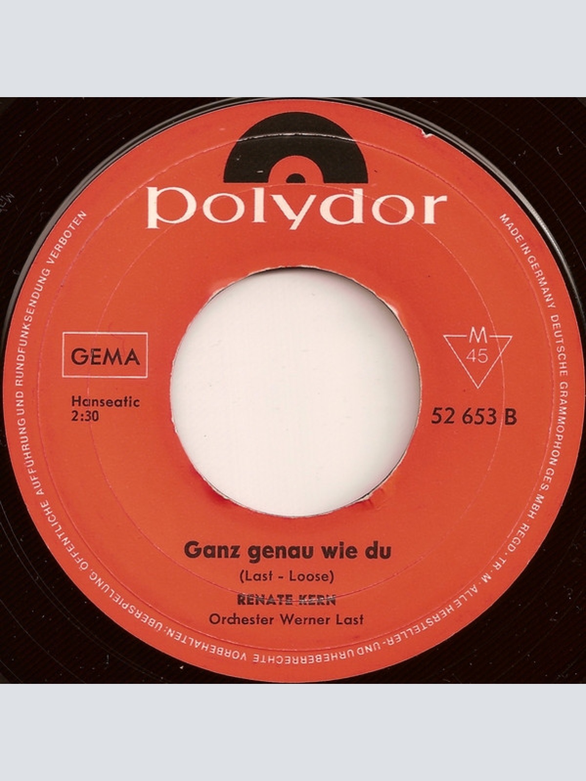 Vinyl / Renate Kern - Bis Morgen