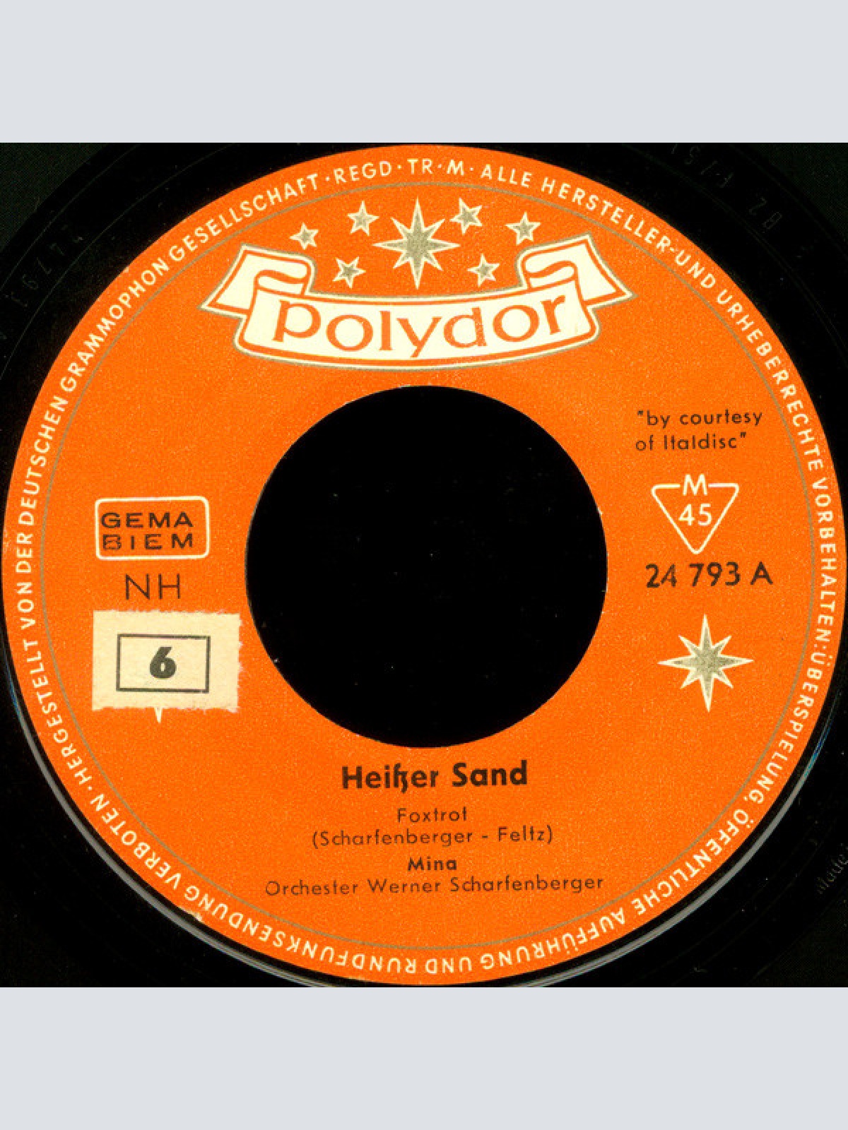 Vinyl / Mina (3) - Heißer Sand / Ein Treuer Mann